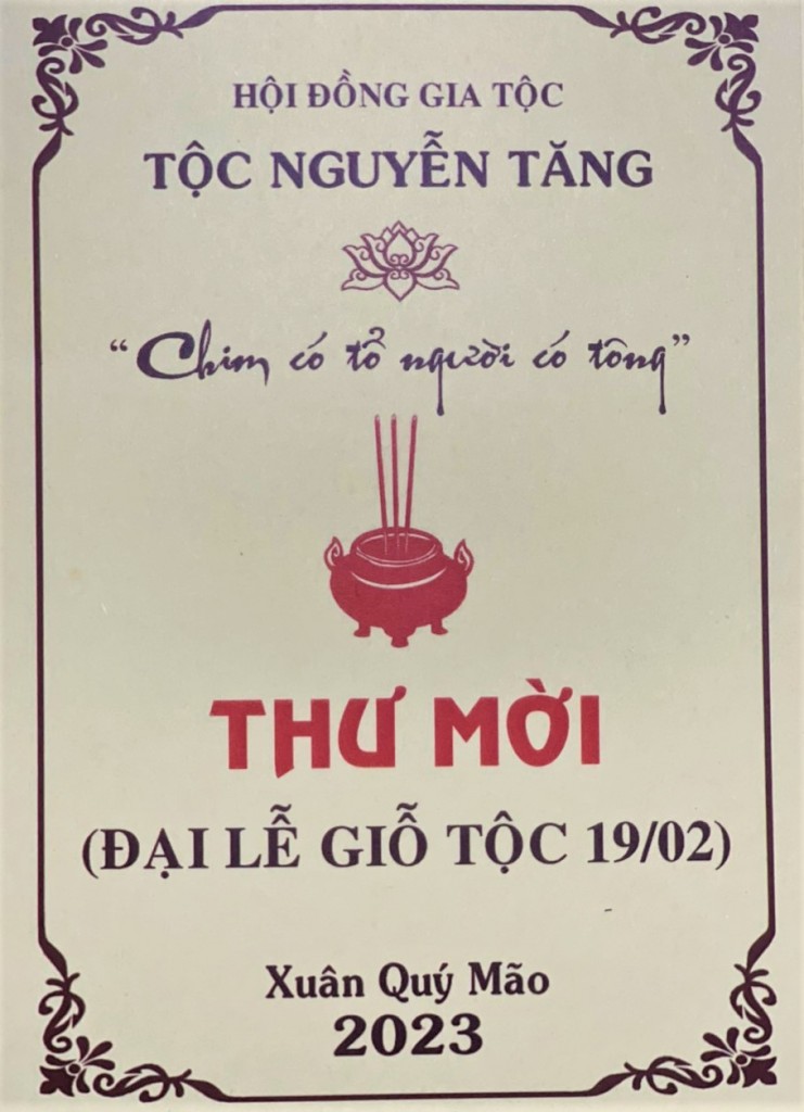 Đại Lễ Giỗ Tộc 19/02 Âm Lịch 2023