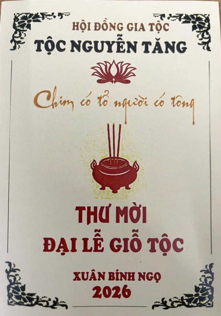 Đại Lễ Giỗ Tộc Nguyễn Tăng 2026